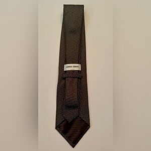 Giorgio Armani Brown Hexagonal Pattern Tie